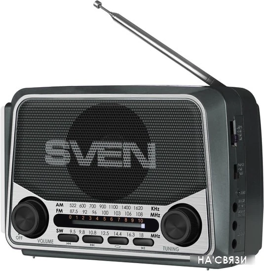 Радиоприемник SVEN SRP-525 (черный) в интернет-магазине НА'СВЯЗИ