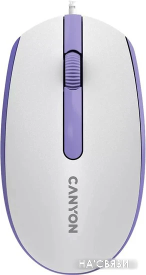 Мышь Canyon M-10 (белый/сиреневый) в интернет-магазине НА'СВЯЗИ