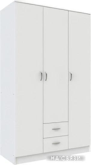 Шкаф распашной Anrex Romano 3D2S (белый) в интернет-магазине НА'СВЯЗИ