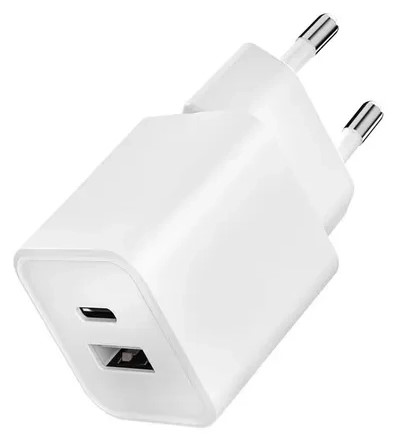 

Сетевое зарядное VLP G-Charge USB-C+USB-A 20W (белый)