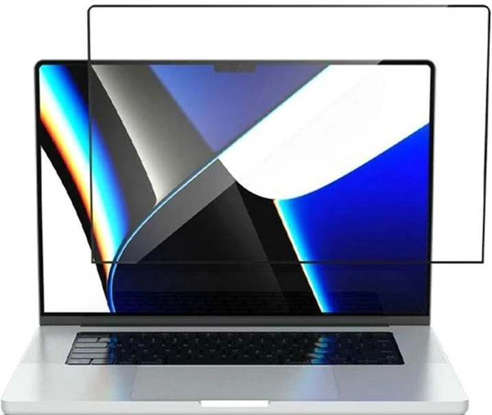 Защитное стекло Spigen Glass FC MacBook Pro 16 2021-2022 (черный)