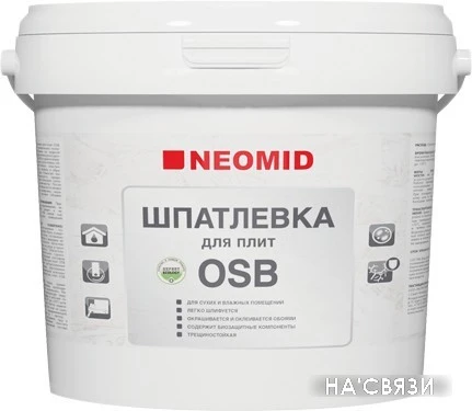 Шпатлевка Neomid для плит OSB (7 кг)