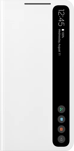 Чехол для телефона Samsung Smart Clear View Cover S21 FE (белый)