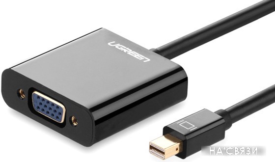 

Адаптер Ugreen 10459 Mini DisplayPort - VGA (0.15 м, черный)