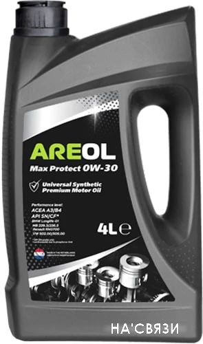 Моторное масло Areol Max Protect 0W-30 4л