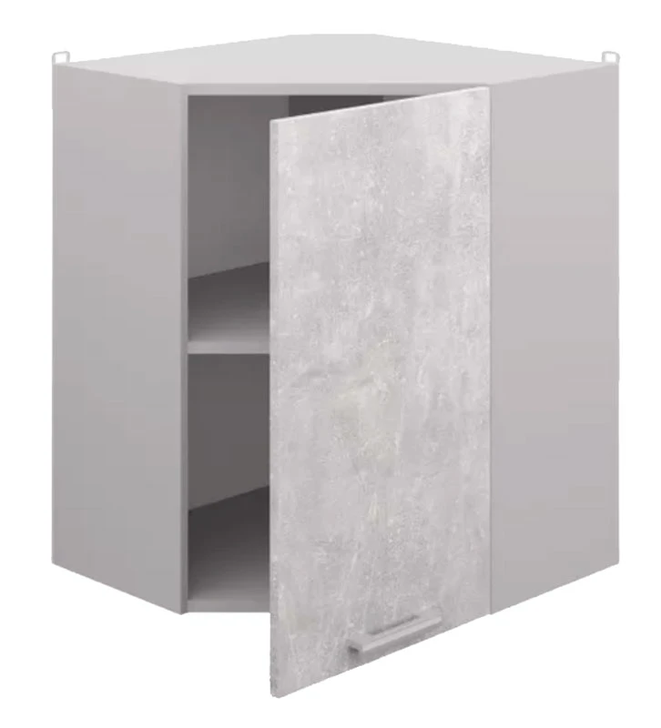 Шкаф навесной угловой СпадарДрэва COMBI ВШУ (серый бетон)