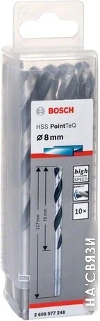 Набор оснастки Bosch 2608577248 (10 предметов)