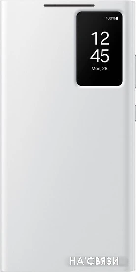 Чехол для телефона Samsung View Wallet Case S24 Ultra (белый)