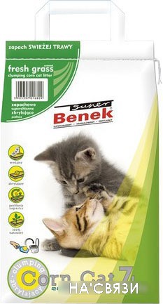 

Наполнитель Super Benek Corn Cat Свежая трава 25 л