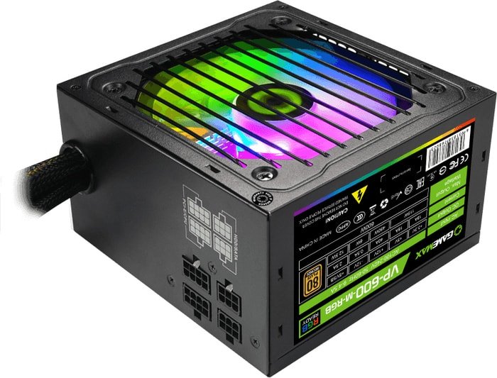 

Блок питания GameMax VP-600-RGB-M