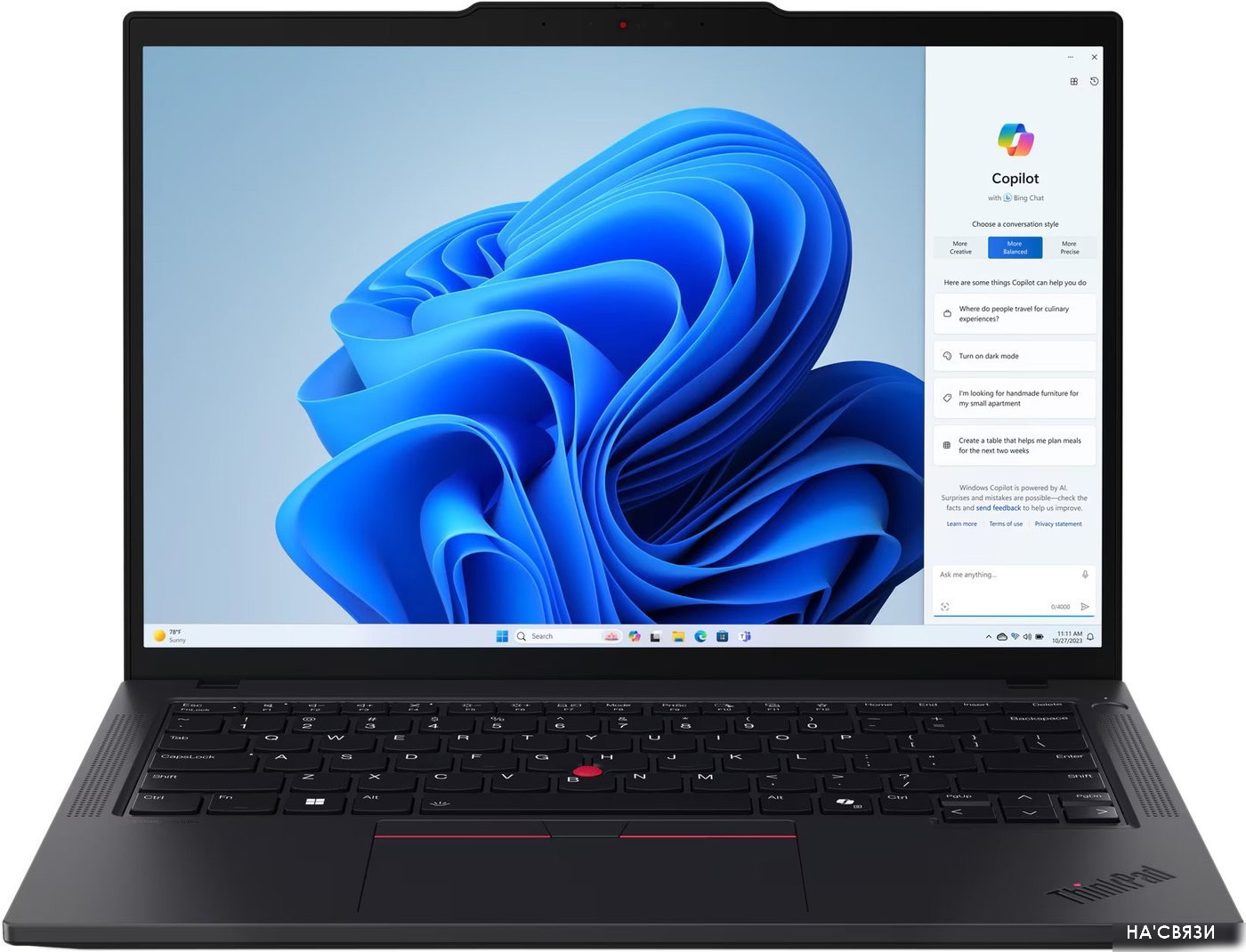 

Ноутбук Lenovo ThinkPad T14 Gen 5 21MMS1QG00