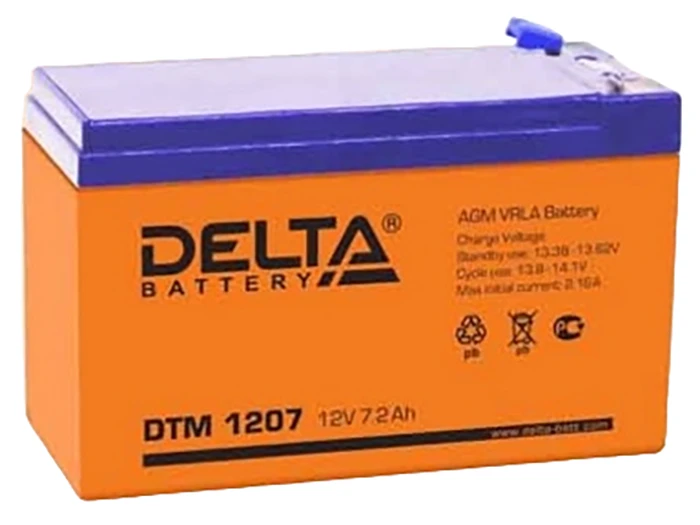 Аккумулятор для ИБП Delta DTM 1207 (12В/7.2 А·ч)