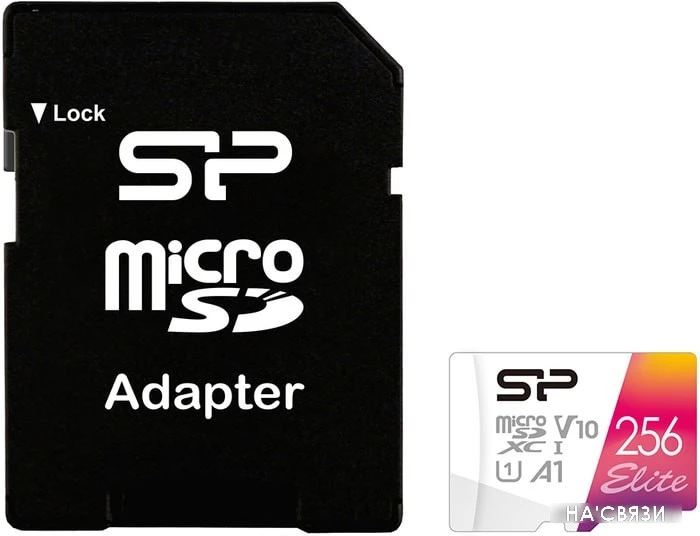 Карта памяти Silicon-Power Elite A1 microSDXC SP256GBSTXBV1V20SP 256GB