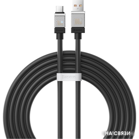 

Кабель Baseus CoolPlay Series USB Type-A - USB Type-C (2 м, черный)