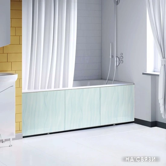 Фронтальный экран под ванну Comfort Alumin Джинс голубой 1.5