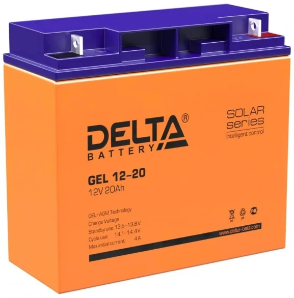 Аккумулятор для ИБП Delta GEL 12-20 (12В/20 А·ч)