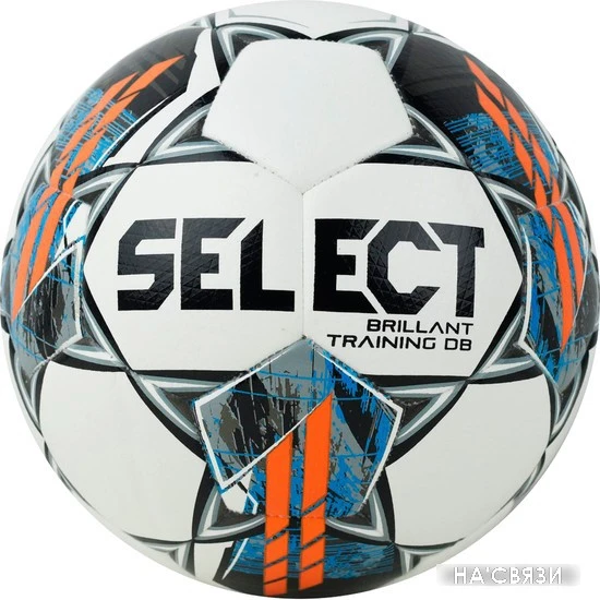 Футбольный мяч Select Brillant Training DB (5 размер, белый/серый/голубой)