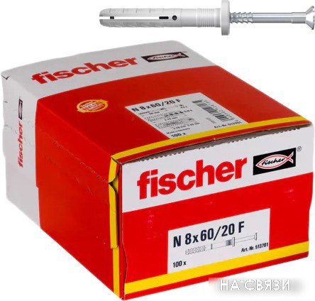 

Дюбель-гвоздь Fischer N 8 x 60/20 F 513701 (100 шт)