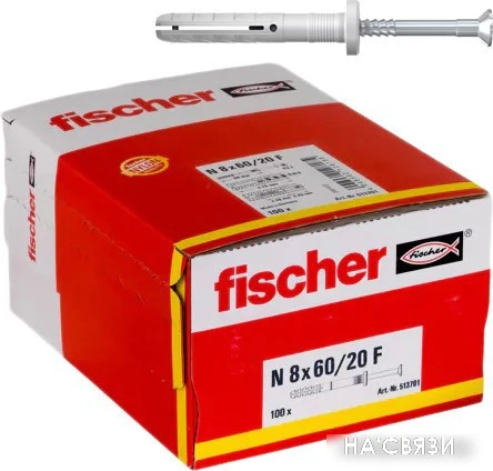 Дюбель-гвоздь Fischer N 8 x 60/20 F 513701 (100 шт)