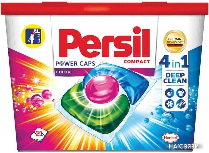 Капсулы для стирки Persil Power Caps 4 в 1 Color (21 шт)