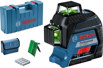 Лазерный нивелир Bosch GLL 3-80 G Professional 0601063Y00 (кейс, лазерная мишень)