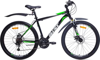 Велосипед AIST Quest Disc 26 р.18 2022 (черный/зеленый)