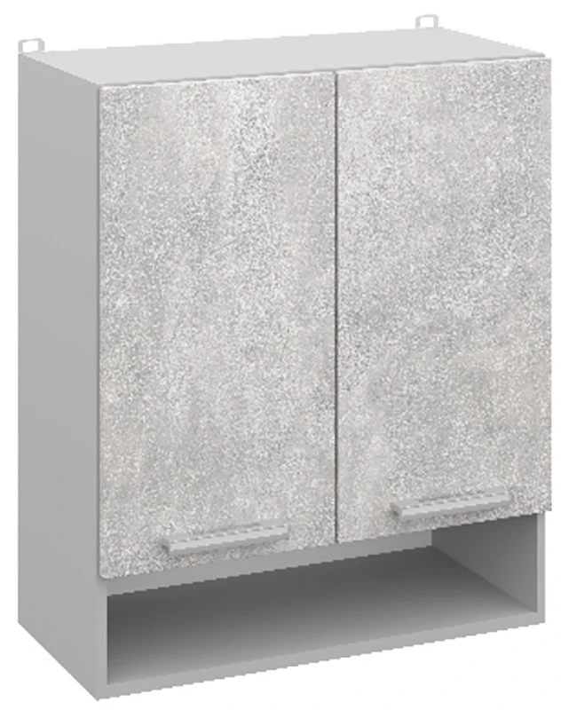 Шкаф навесной с нишей и полкой СпадарДрэва COMBI ВШ60 п (серый бетон)
