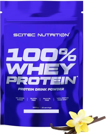 Протеин Scitec Nutrition 100% Whey Protein (ваниль, 1000 г)