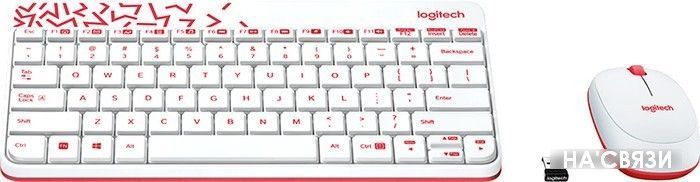 

Мышь + клавиатура Logitech MK240 Nano [920-008212]