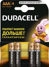 Батарейки DURACELL AAA 4 шт.