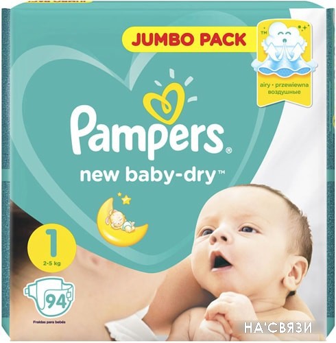 

Подгузники Pampers New Baby-Dry 1 Newborn (94 шт)