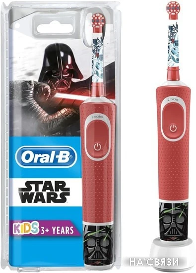 Электрическая зубная щетка Braun Oral-B Kids StarWars D100.413.2K в интернет-магазине НА'СВЯЗИ