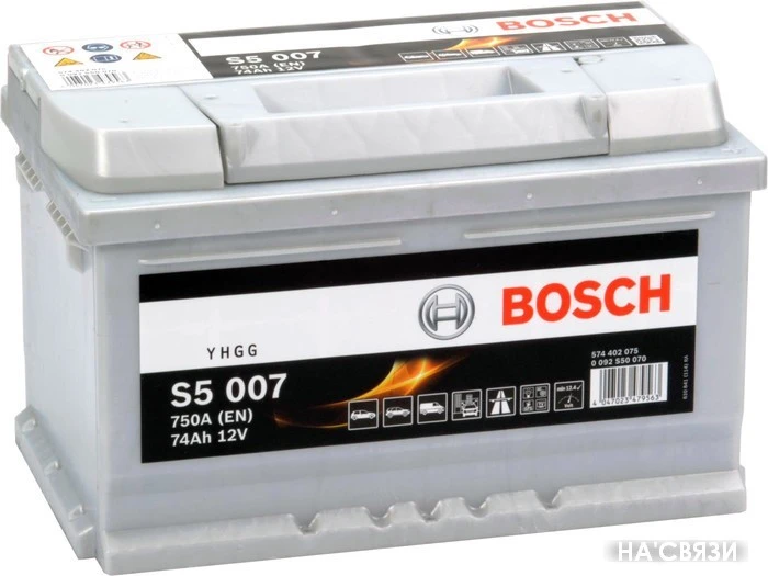 Автомобильный аккумулятор Bosch S5 007 (574402075) 74 А/ч
