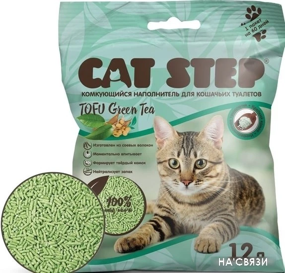 Наполнитель Cat Step Tofu Green Tea 12 л