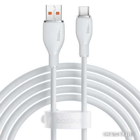 

Кабель Baseus Pudding Series USB Type-A - USB Type-C (2 м, белый)