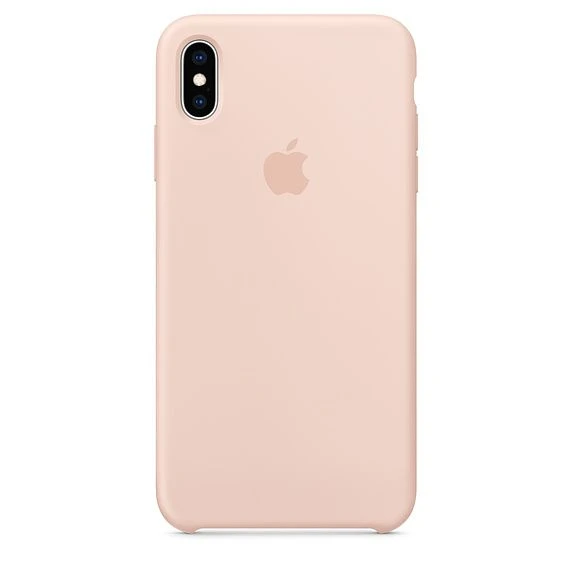 Накладка Apple iPhone Xs Max Silicone Case, розовый песок