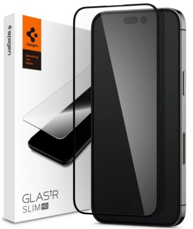 

Защитное стекло Spigen Glass FC iPhone 14 Pro (черный)