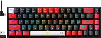 Клавиатура Redragon Castor Pro (черный/красный)