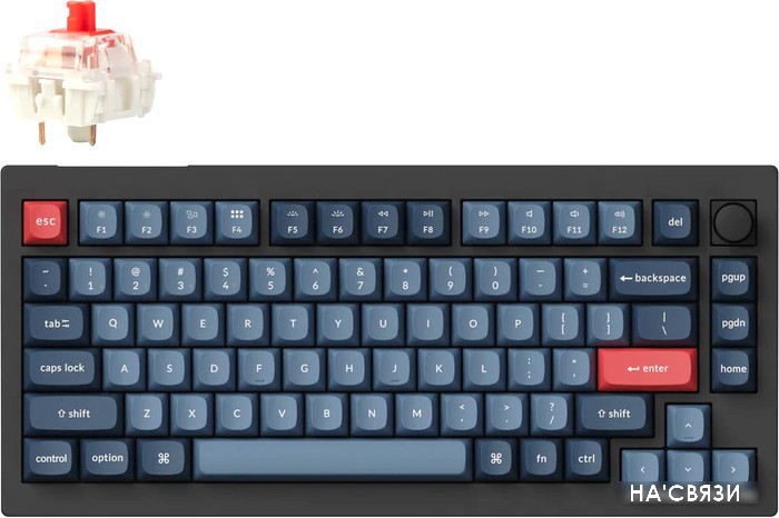 

Клавиатура Keychron V1 Max RGB V1M-D1-RU (Gateron Jupiter Red)