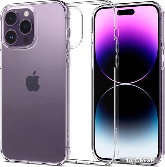Чехол для телефона Spigen Liquid Crystal iPhone 14 Pro Max Crystal Clear ACS04809 (прозрачный)