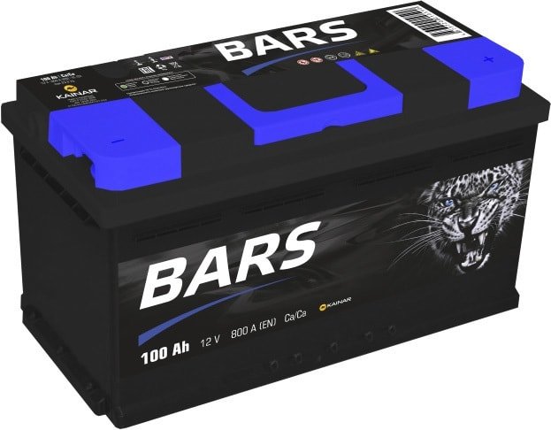 

Автомобильный аккумулятор BARS 6CT-100 (100 А·ч)