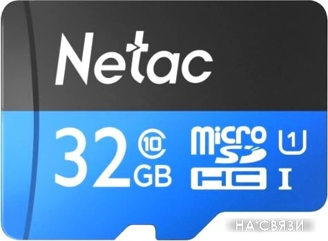 Карта памяти Netac P500 Standard 32GB NT02P500STN-032G-R + адаптер