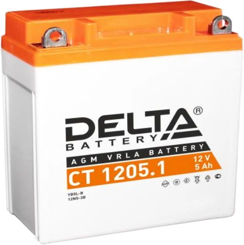 Мотоциклетный аккумулятор Delta CT 1205.1 (5 А·ч)