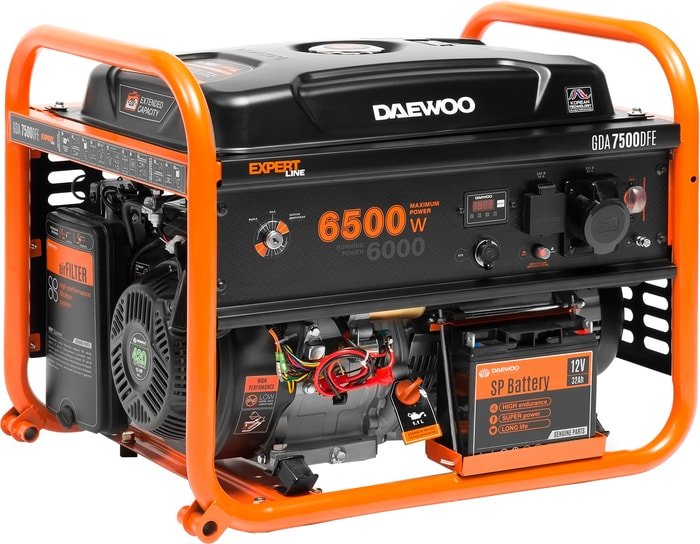 

Бензиновый генератор Daewoo Power GDA 7500DFE