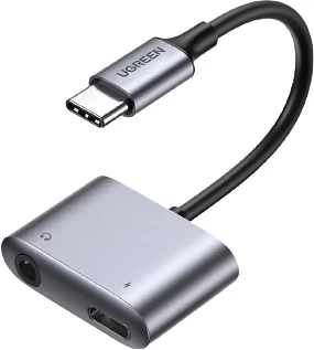 Адаптер Ugreen CM231 60164 USB Type-C - USB Type-C, 3.5 мм