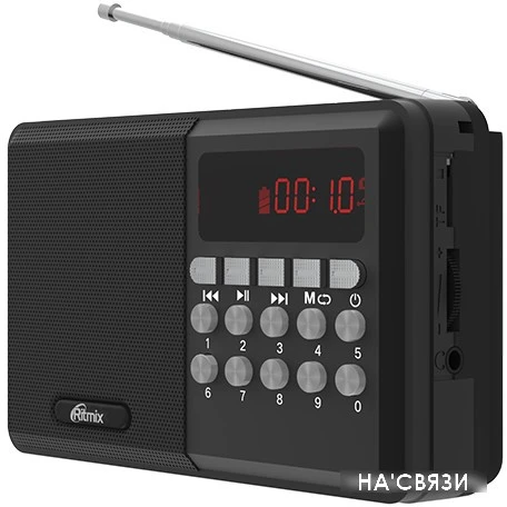 Радиоприемник Ritmix RPR-001 (черный) в интернет-магазине НА'СВЯЗИ