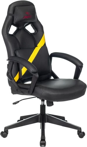 Кресло Бюрократ Zombie Driver (черный/желтый) в интернет-магазине НА'СВЯЗИ