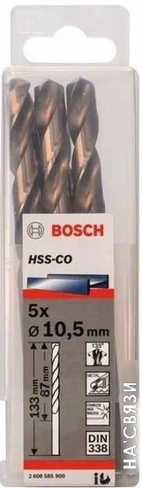 

Набор оснастки Bosch 2608585900 (5 предметов)