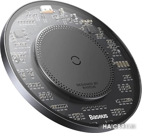 Беспроводное зарядное Baseus Simple 2 Wireless Charger 15W CCJJ050001 (черный)