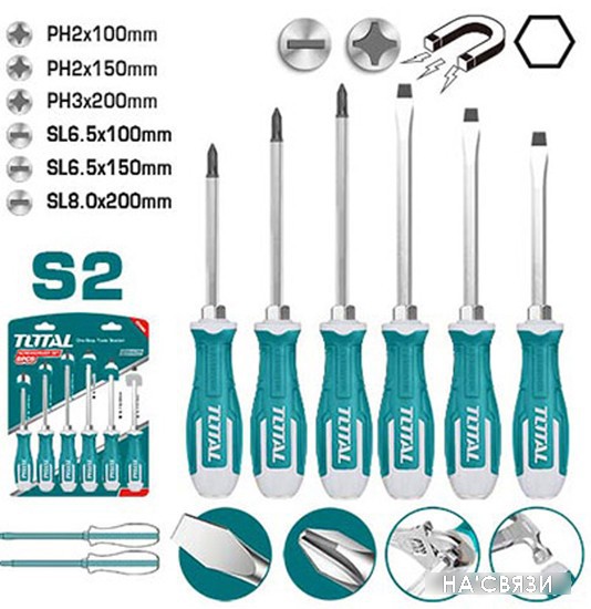 

Набор отверток Total THGSS2606 (6 предметов)
